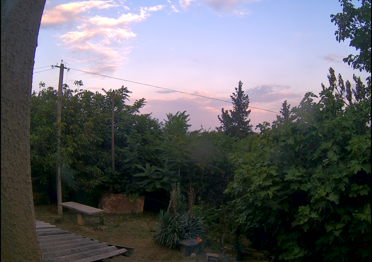 A view from upstairs window